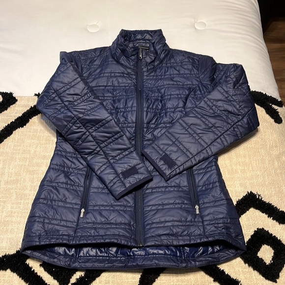 Athleta Navy Puffer Jacket - Picture 1 of 4